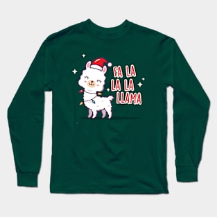 Fa la la la llama Long Sleeve T-Shirt